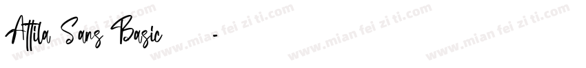 Attila Sans Basic 字体字体转换